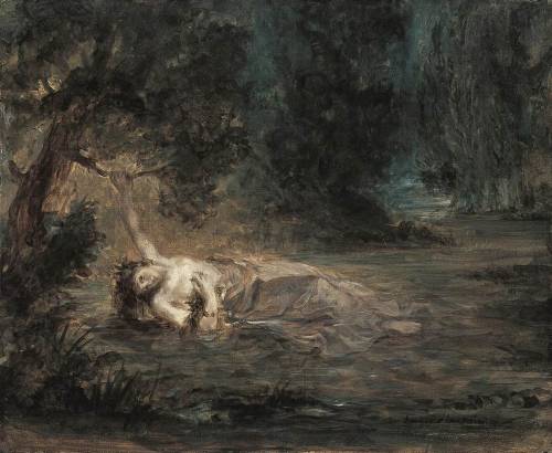 Eugène Delacroix, The Death of Ophelia, 1838