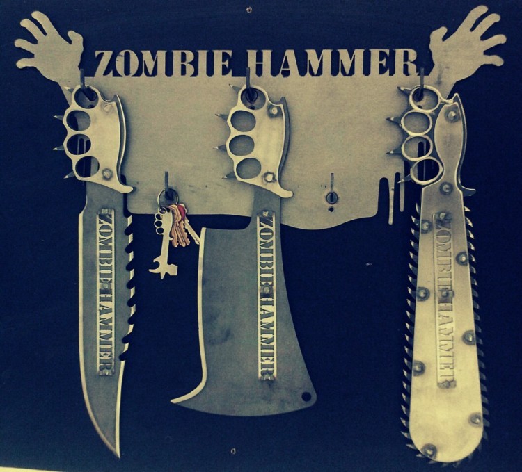 gunrunnerhell:  Zombie Hammer Though they might appear to be props, they are actual