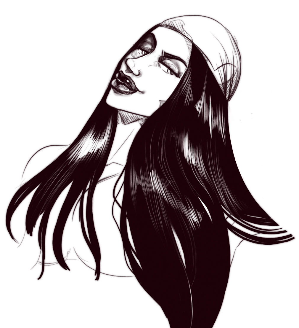 adoggoart:quick Elektra sketch. I am getting back into the mode of drawing as I am