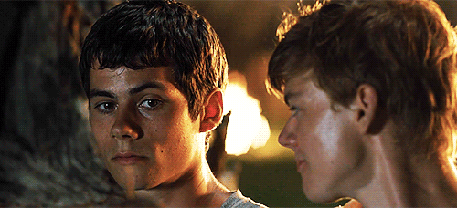 you-are-one-ugly-shank:    One time on set, Dylan had a scene with Thomas Brodie Sangster, and in one take they just decided to go in for a kiss! (They had decided to do this on a dare.) Dylan chickened out, but Thomas was actually going to do it. They