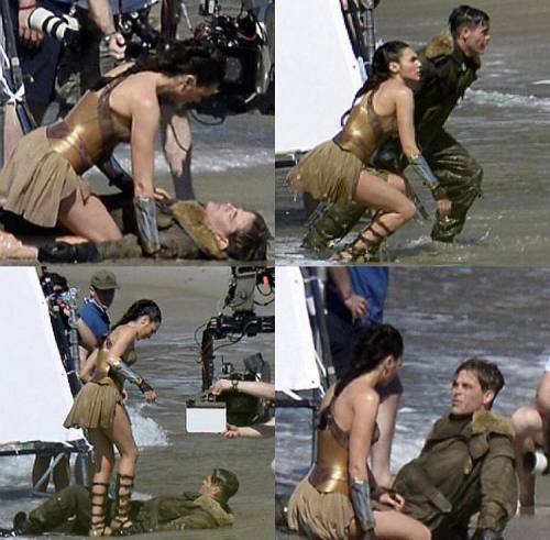 longlivethebat-universe:New pictures from the set of the Wonder Woman solo movie I see horses, and I