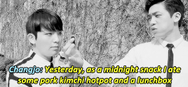  as long as changjo ate a lot, he doesn’t care if ricky barely ate yesterday or