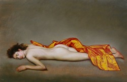 artbeautypaintings:  Grace with fire II - Martha Mayer Erlebacher