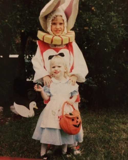 Happy Easter throwback to that one time my mom made my poor brother be the rabbit to my Alice for Ha