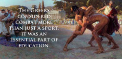 wrestlingisbest:  The Greeks considered combat more than just a sport… As true today as it was 3,000 years ago