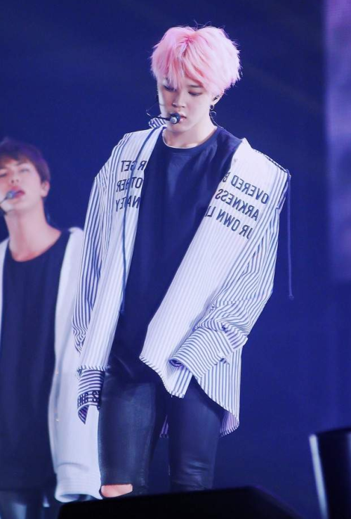 CLOSED FOR GOOD] — Jimin's Spring day stage outfit~ Striped shirt :...