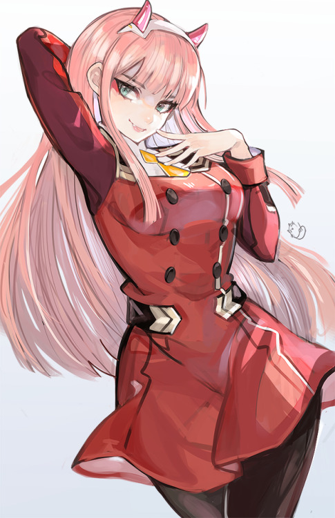 alpaca-carlesi: Zero Two / Winner of June Fanart Poll on my PatreonHope you like it!  Beautiful