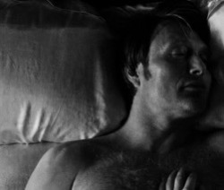 slashyrogue:  “When did you first realize you were in love?”   The question comes unbidden in the dark, Hannibal’s breath teasing his chin as Will clutches tighter and lets out an exasperated breath of his own.   “You can’t invalidate her by