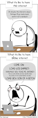 wannajoke:  No Internet vs. Slow Internet