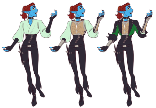 mistercrowbar: Ryybyn’s newest look! With a fresh resurrected-from-death body and healthier at