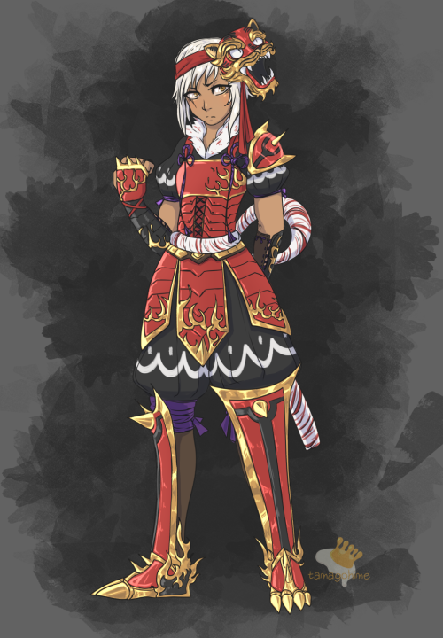 My girl Chika in her Samurai Warriors gear. I really need to do a proper character sheet for her som