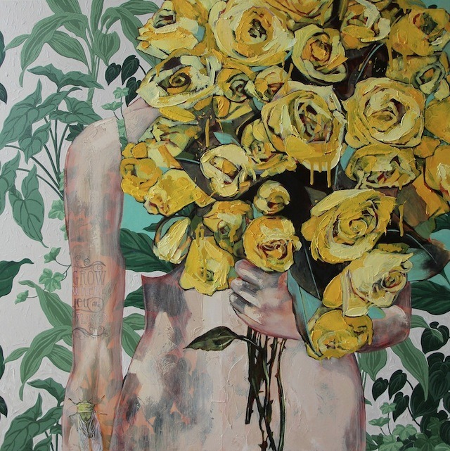 wordsnquotes:  artsnskills:Wallflowers by Jessica Watts  Australian painter Jessica