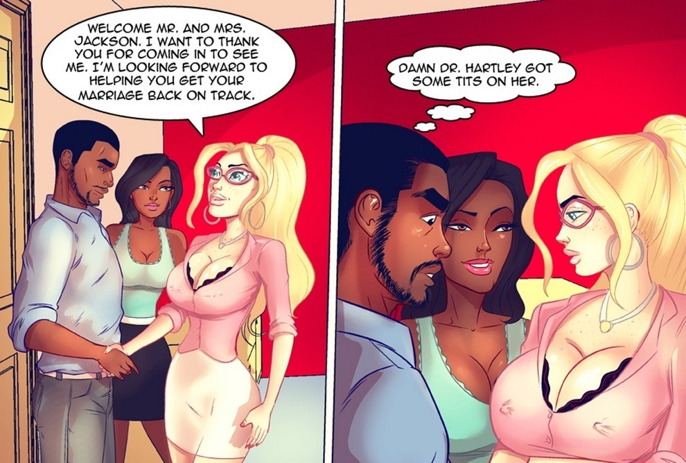 adultcomics34:  Black and white THE MARRIAGE COUNSELOR