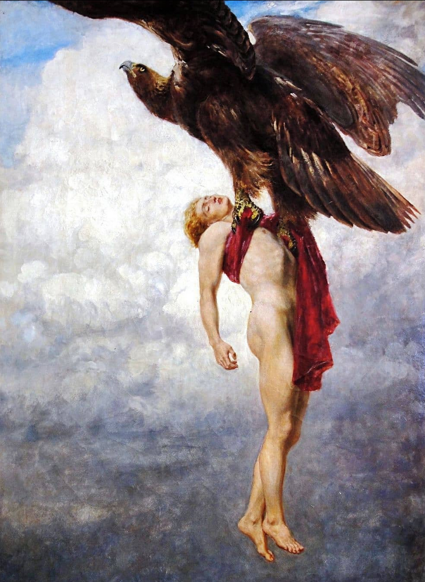 antonio-m:“The Abduction of Ganymede”, by Briton Rivière (1840–1920). British painter. Museum of the City of Athens. oil on canvas