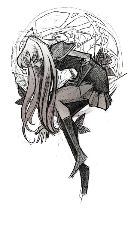 willanimateforwine:  someone recommended to watch Utena for research. sketch that became too elabora