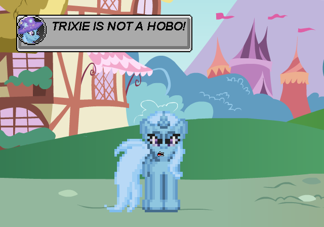 adurot:glapplebloom:((…))She’s a hobo.X3 Oh Trixie~ &gt;w&lt;