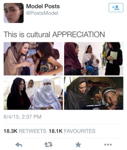 ericanicollee: dopenmind:  gabnab:  jgibson142:  distractful:  LEARN. THE. DIFFERENCE.  I’m not tryna be a douche or anything. I just want to understand. What’s the difference? Is it because Jolie is being respectful to the traditions of the culture