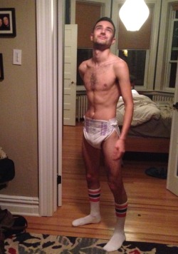 fabrizle:  Looking to the diaper gods in hopes this one holds all night…. Or maybe not ;)   VERY hot!!!!