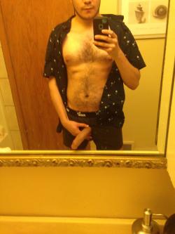 love-chest-hair:When I’m alone, the clothe