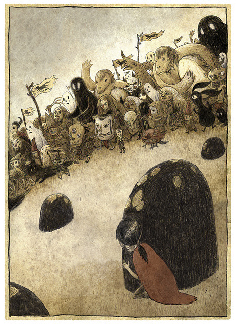 artsyrup:  The Neverending Story by Michael Ende | Illustrations by Chuck Groenink