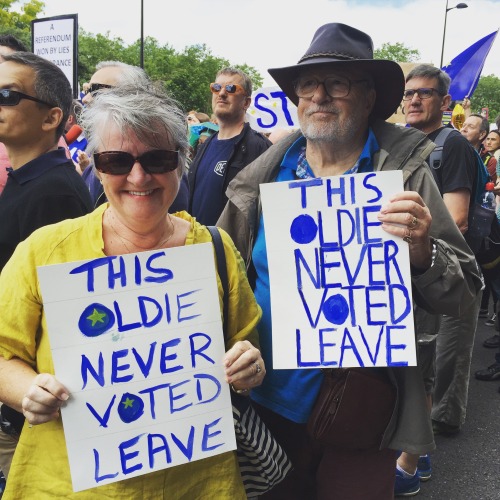 carrionlaughing:Some of my favourite signs from the ‘March For Europe’ Brexit protest in London, Jul