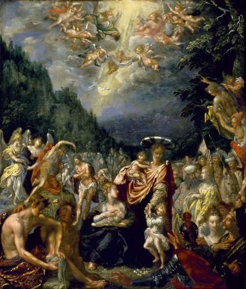 Baptism of Christ, Pieter Isaacsz, between 1580 and 1600