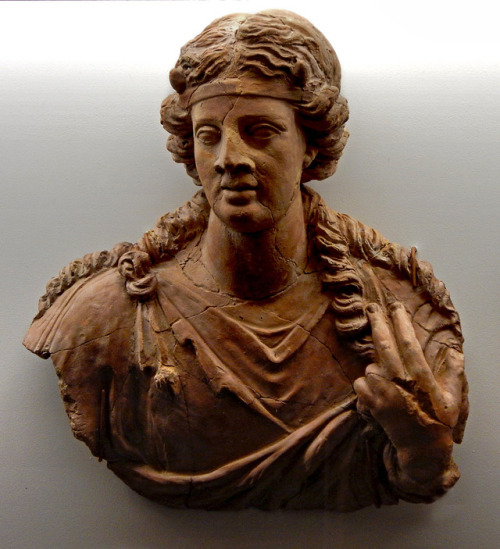 theancientwayoflife:~ Dionysus.Date: 5th—1st century B.C.Medium: TerracottaProvenance: Tbilisi, Geor
