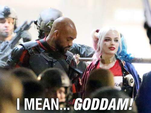 geekearth:Will Smith and Margot Robbie (Suicide Squad)