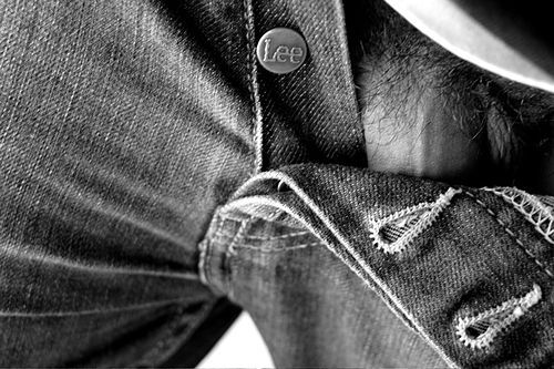 Open button fly jeans adult photos