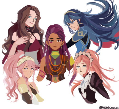 yancadoodles:i doodled some of my fave fe ladies ! (twitter post)edit: you can get them all here as 