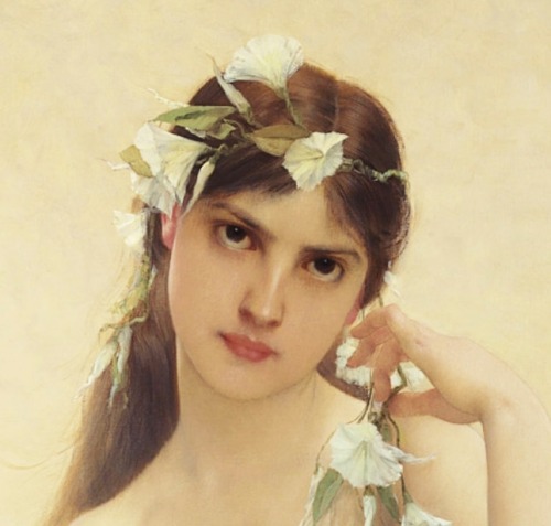 xshayarsha: Jules Joseph Lefebvre + White Flower Crowns. 