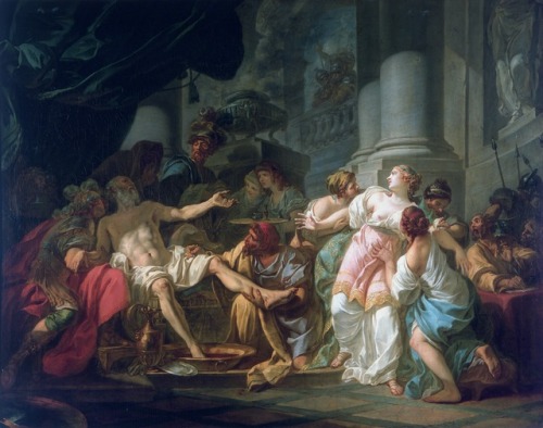 elegantiaearbiter:The Death of Seneca, by Jacques-Louis David, Petit Palais, Paris.