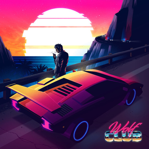 Here is the cover art I created for INFINITY, the latest album from synthwave act WOLF CLUB. ✨ It wa