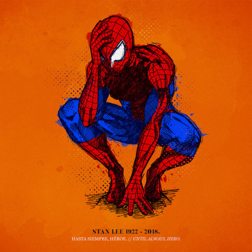 Hasta siempre, héroe.Stan Lee 1922 - 2018.#stanlee #spiderman #xmen #marvel #comics #comic #heroes