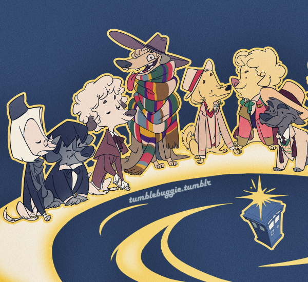 tumblebuggie:  [Doctor Whoof!] Whoof! New teeth, that’s weird…and look at these
