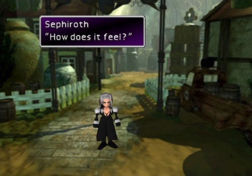 sephinova - Poor Sephiroth, I think he’s trying to mask his pain...