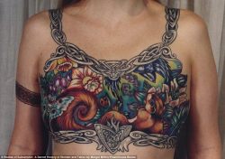 my-wanton-self:  masterdragonsdungeon:  Friday thought today - this woman had this amazing tattoo to cover up her double mastectomy - Fuckin right on!!   You go, awesome person!  beautiful!