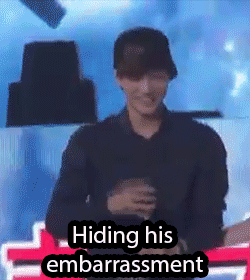 wufabulous:Have you ever noticed how Jongin uses his hat as a defence mechanism