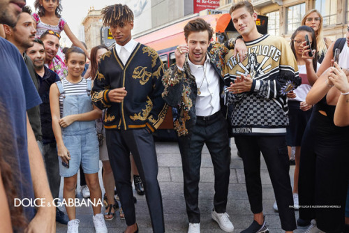 hommedlx:  deluxenews //   Dolce & Gabbana‘s Spring/Summer 2019 menswear advertisement featuring Adam Senn, Evandro Soldati, Mariano Di Vaio, Cameron Dallas, Kailand Morris, Brandon Thomas Lee, and Rafferty Law among others.   