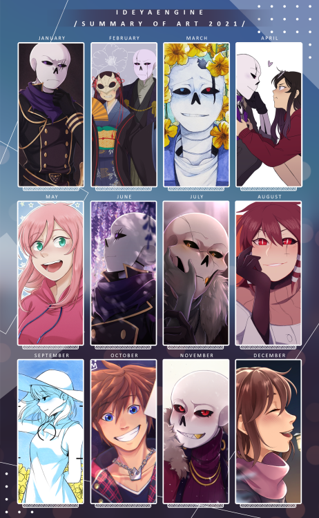  ✨Summary of Art for 2021 ✨Man I didn’t draw that much this year… but my art style did 