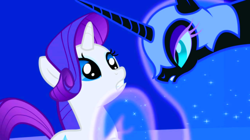 awthredestim:  princess-pinkie: Nightmare Moon and Rarity in Friendship is Magic Part 1.  I love this scene, especially after reading the Nightmare Rarity Comics. It’s like the writers and artists took notice of this one little detail and expanded