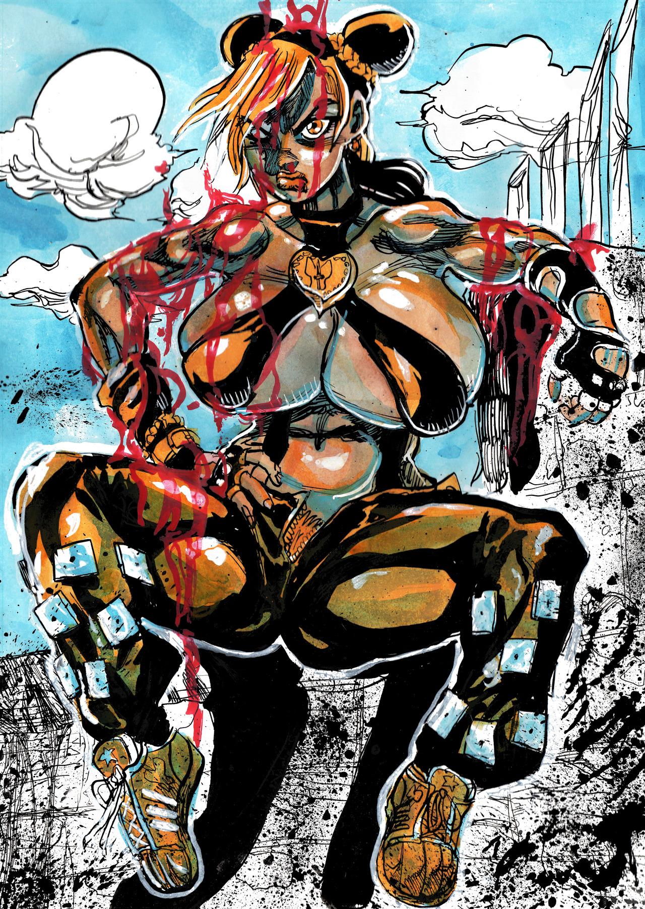 goudadunn-nsfw:Some much needed Jolyne/Traditional art