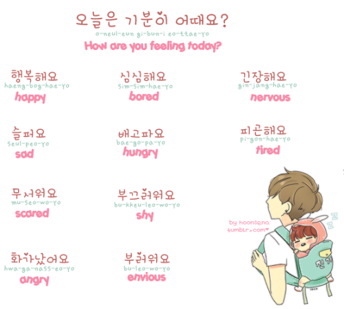 hoonsena: Feelings in Korean ~ learn more ♡ 