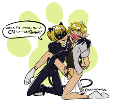 chromosomefarm:  Today is the day! Finally I get to post this sketch commission I did for my darling Alexo! ( @alexander-o-connell) Adrien x Chat Noir is always worthy of celebration. Haha! all are 18+ Still offering commissions here!  