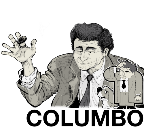 Columbo Study That Sort Of Morphed Into A Fucked Up Caricature The More I Worked On It.