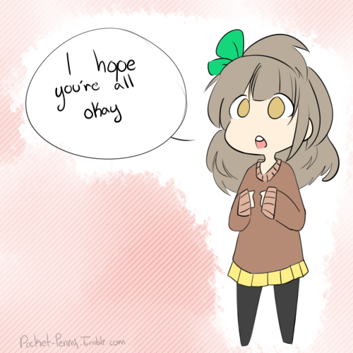 pocket-penny:  Small Kotori wishing you all courage.