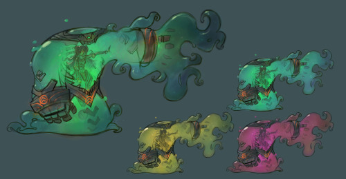 nicholaskole:Sundry unreleased Dawngate skin and shaper sketches- I spent a good while on the projec