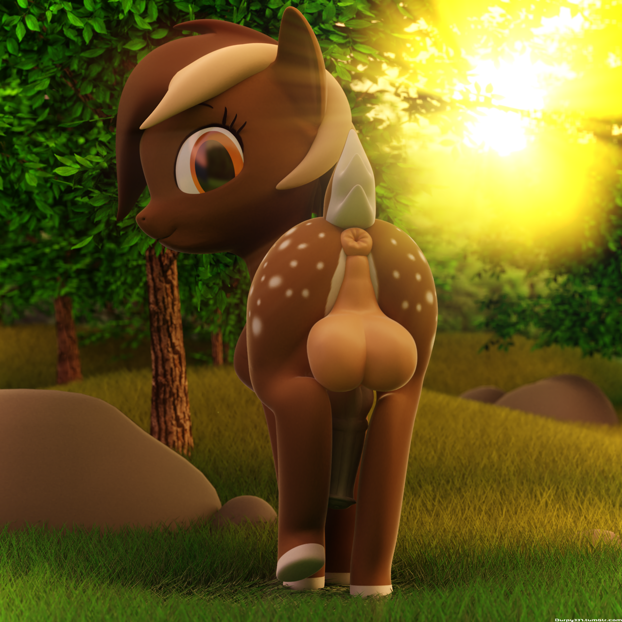 durpy337:   Early morning nature walk with Mocha the Doe~  There’s nothing better