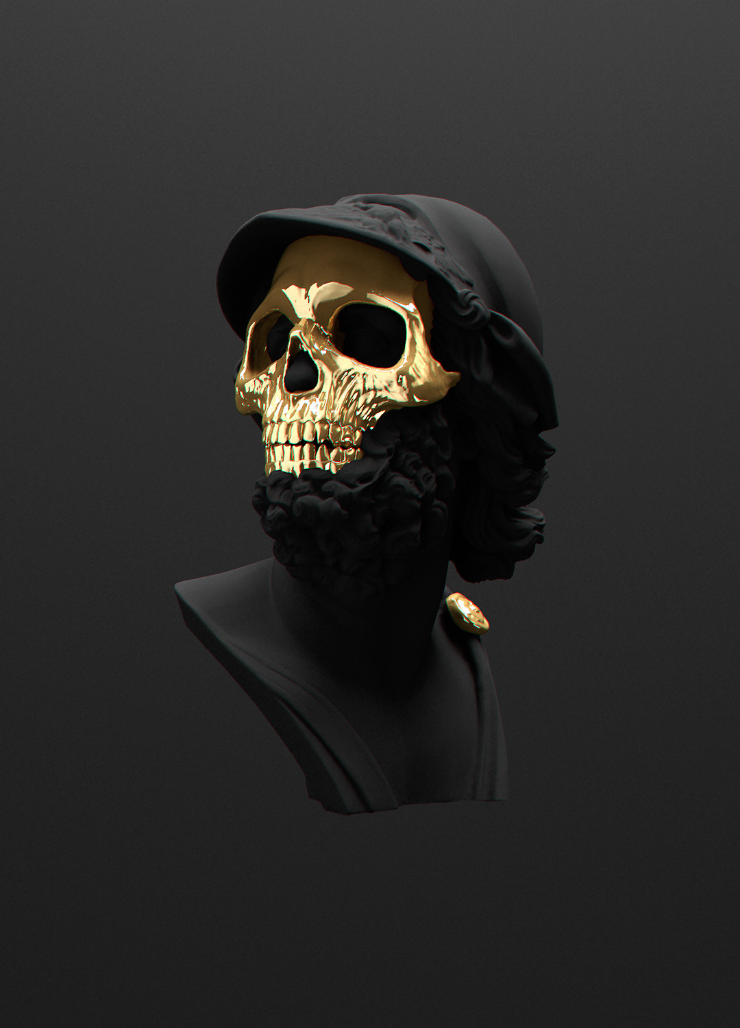 pankurios-templeovarts:  All Black But Gold by Andre Larcev.