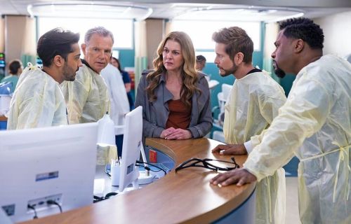 Manish Dayal, Bruce Greenwood, Jane Leeves, Matt Czuchry and Malcolm-Jamal Warner in the “Risk